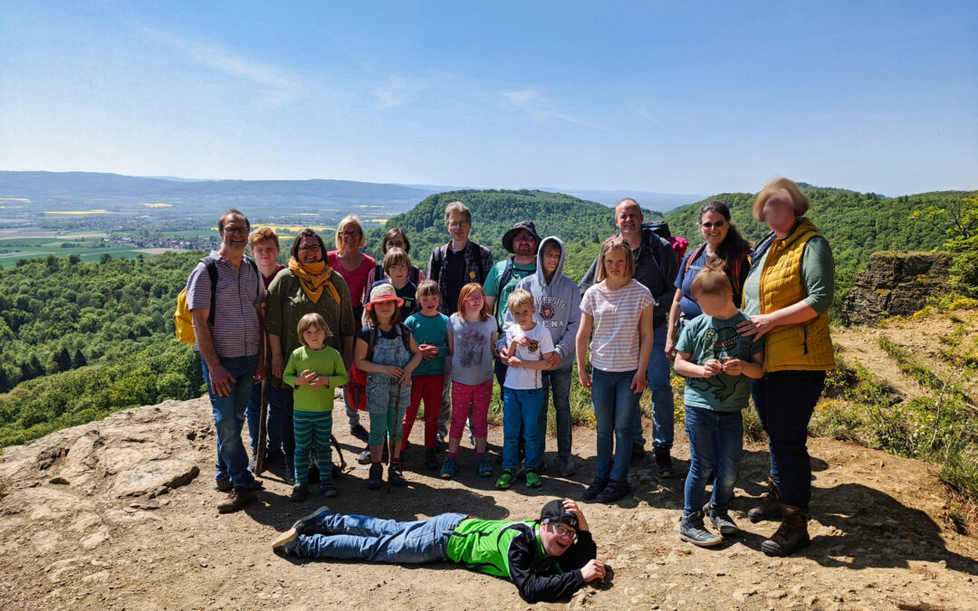 Gruppenbild der Wandernden