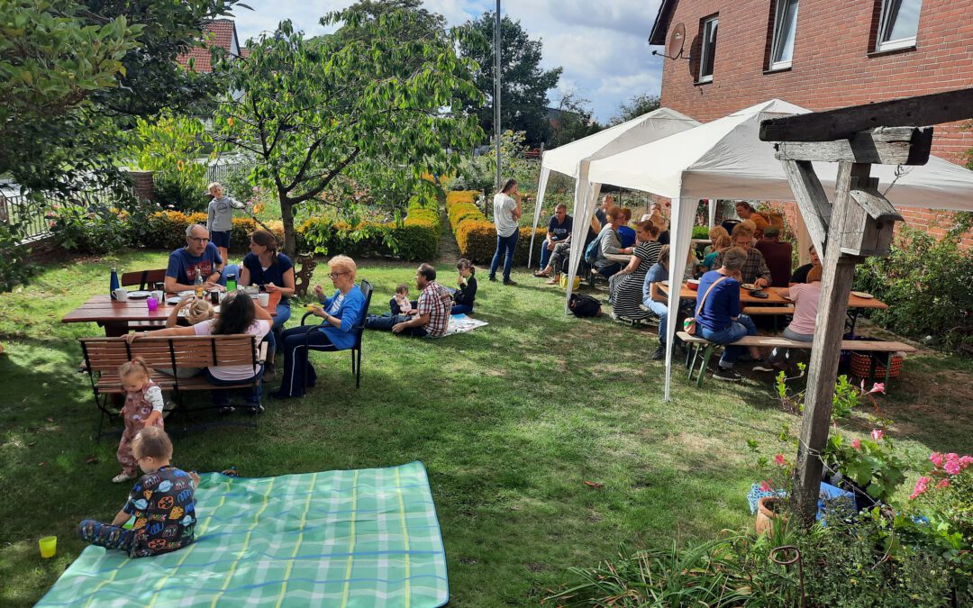 Picknick im Garten von Familie Dröse